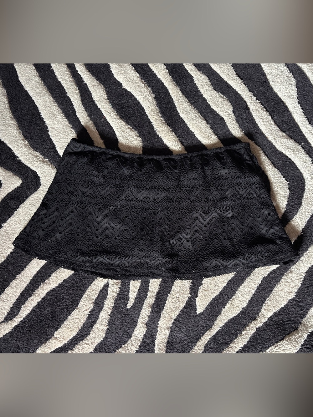 EUC Catalina Black Lace Swim Skirt